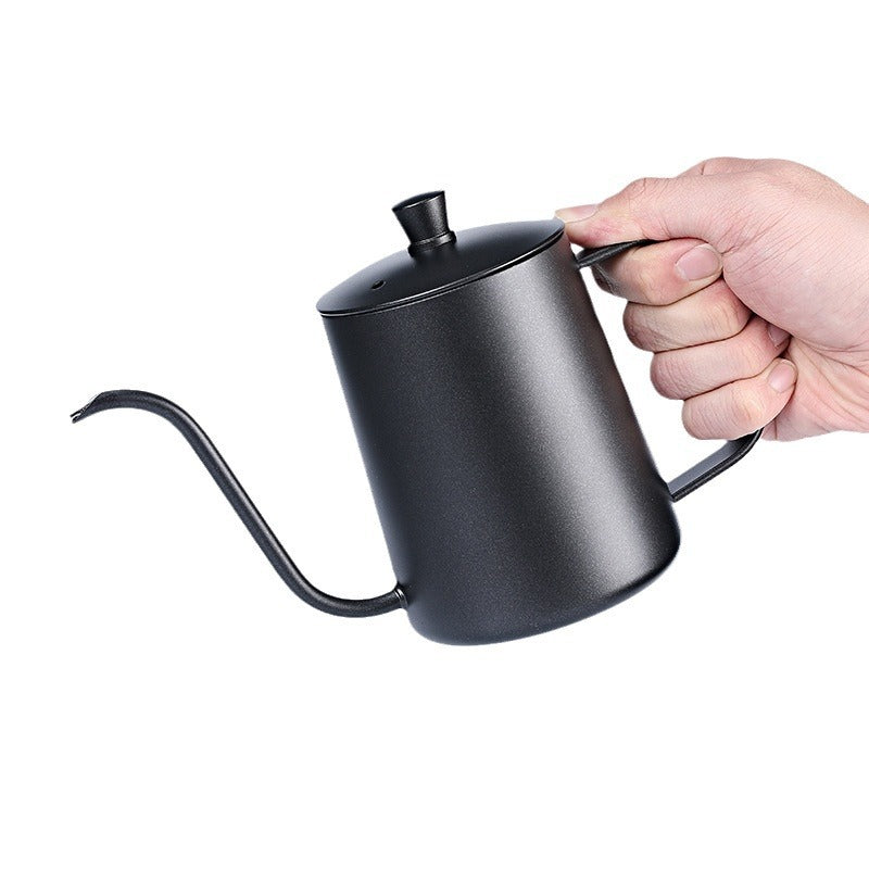 Coffee Pour-Over Kettle With Narrow Spout And Lid
