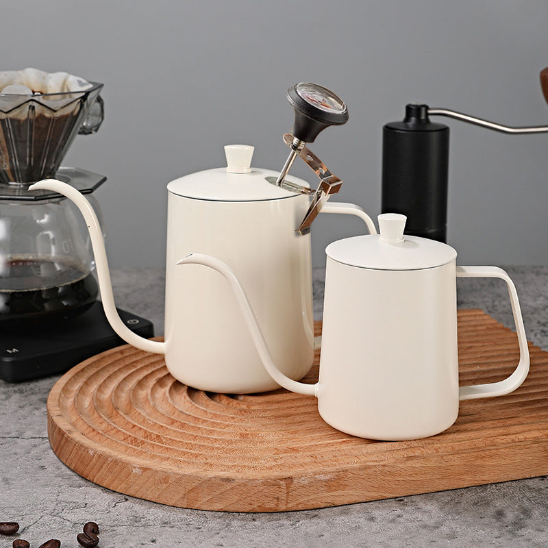 Coffee Pour-Over Kettle With Narrow Spout And Lid