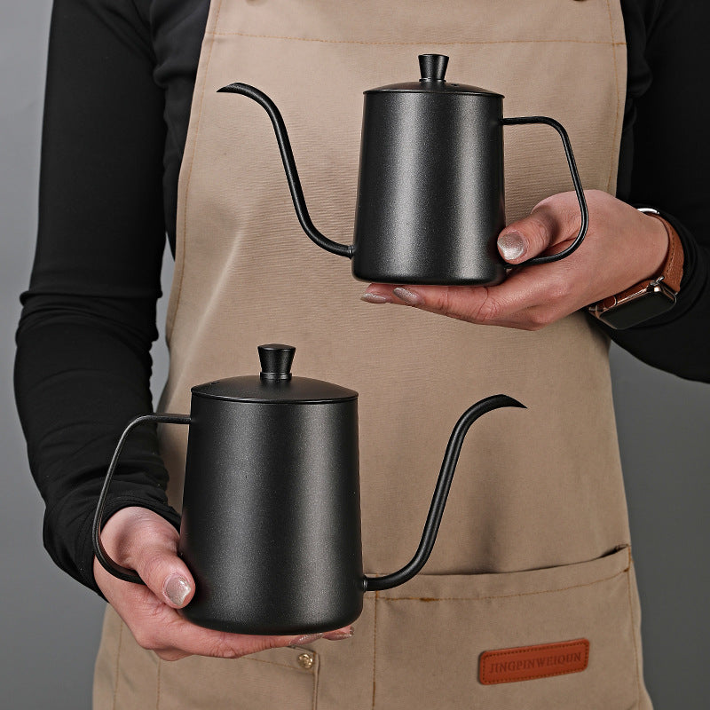 Coffee Pour-Over Kettle With Narrow Spout And Lid